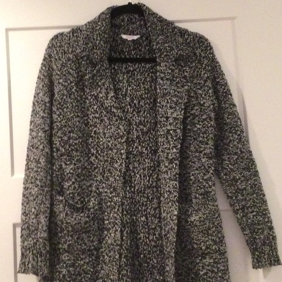 Nubby Jacket Style Cardigan With Pockets - Picture 3 of 4